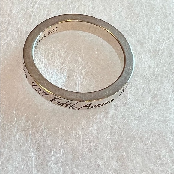 Tiffany & Co. 727 Fifth Ave NY Silver 925 Ring, Size 5 - Picture 3 of 8
